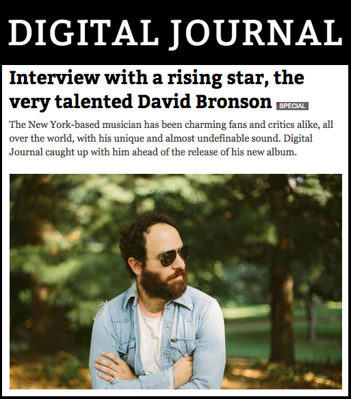 Digital Journal interviews singer-songwriter David Bronson upon the release of his third album "Questions".